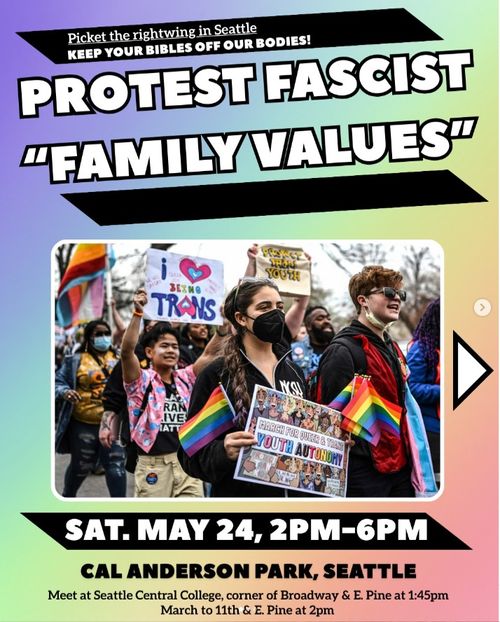 PROTEST FASCIST "FAMILY VALUES"